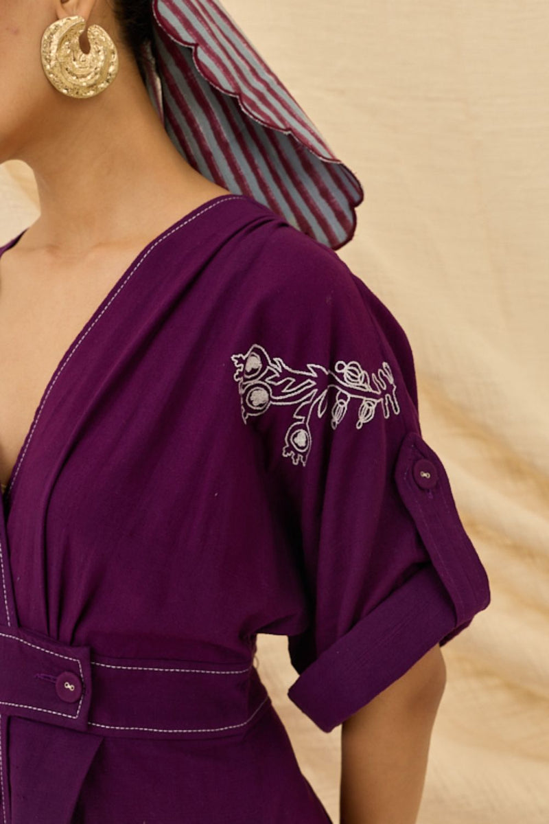 Morni Handloom Wrap Dress cotton by JodiLife for women in Singapore