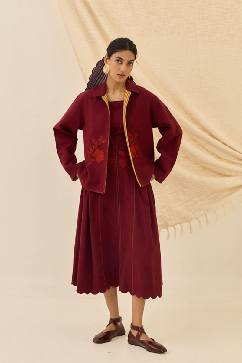 Kuhu Handloom Reversible Jacket cotton by JodiLife for women in Singapore