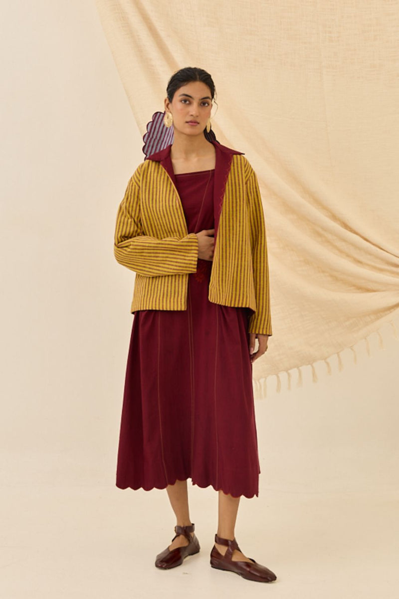 Kuhu Handloom Reversible Jacket cotton by JodiLife for women in Singapore