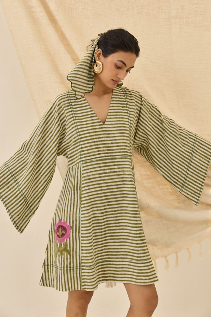 Pihu Handloom Shift Dress cotton by JodiLife for women in Singapore