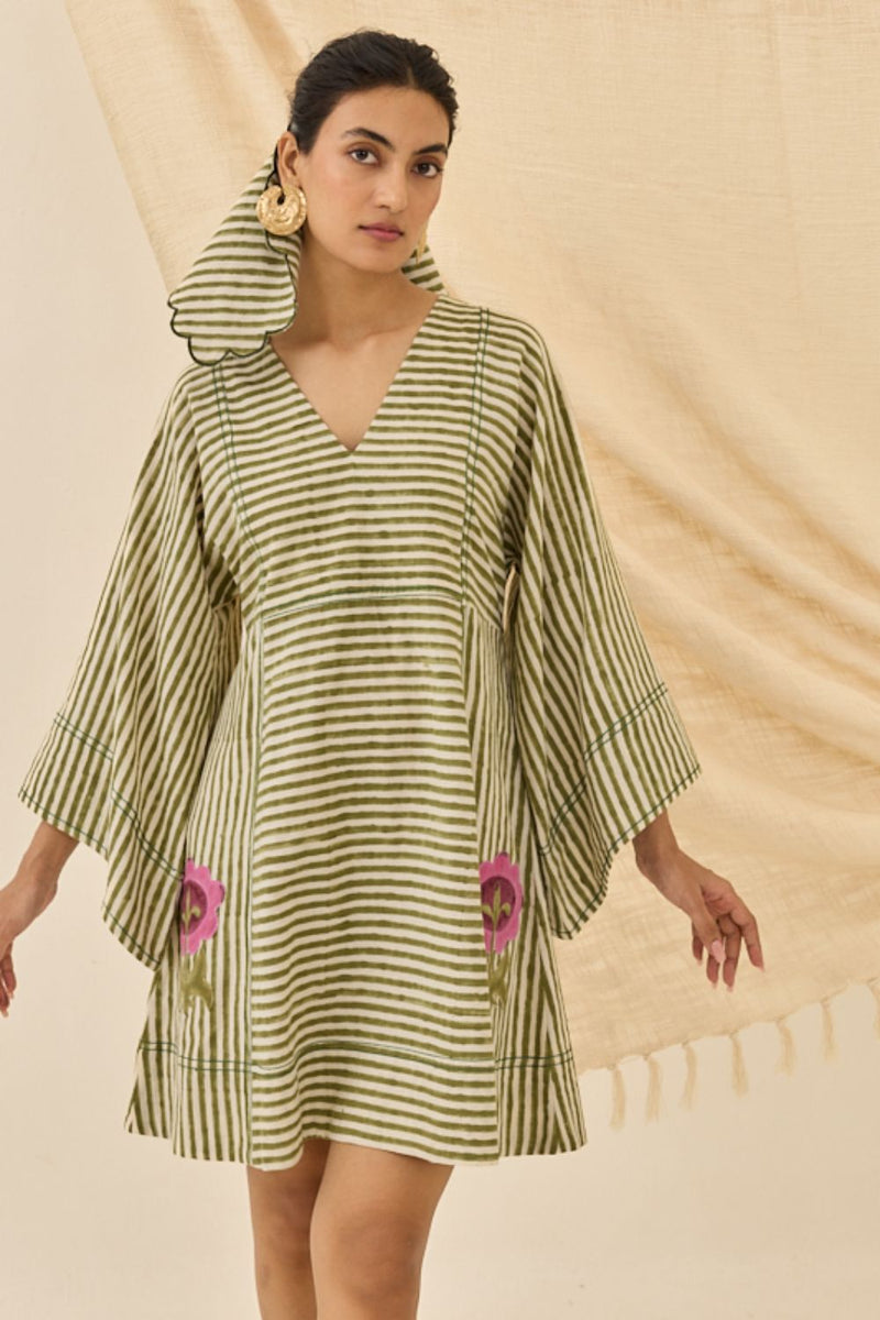 Pihu Handloom Shift Dress cotton by JodiLife for women in Singapore