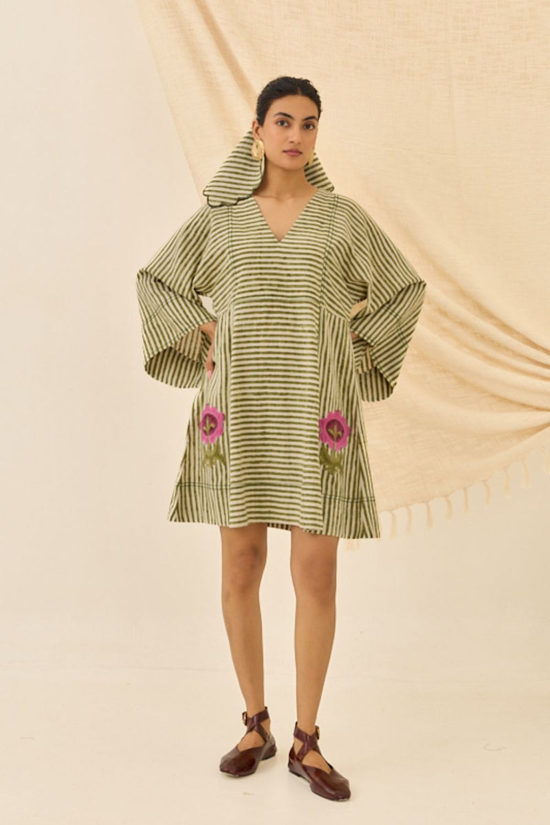Pihu Handloom Shift Dress cotton by JodiLife for women in Singapore