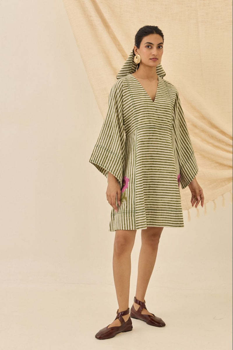 Pihu Handloom Shift Dress cotton by JodiLife for women in Singapore