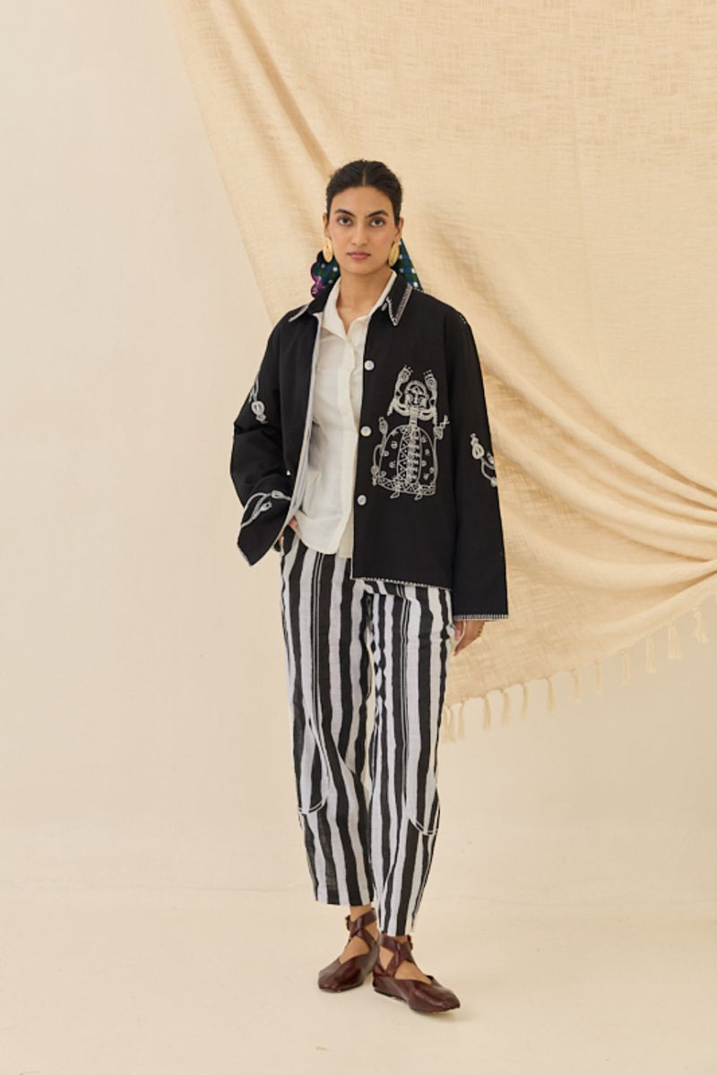 Jugnu Handloom Jacket cotton by JodiLife for women in Singapore