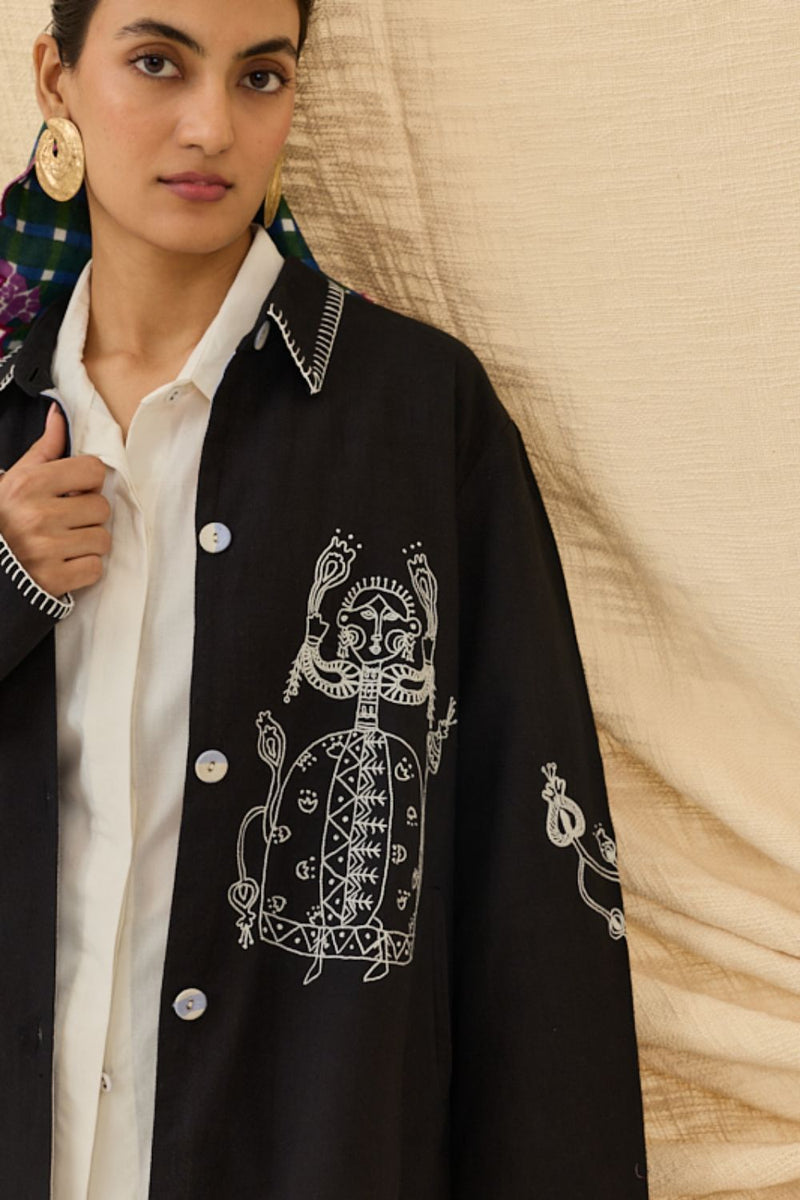 Jugnu Handloom Jacket cotton by JodiLife for women in Singapore