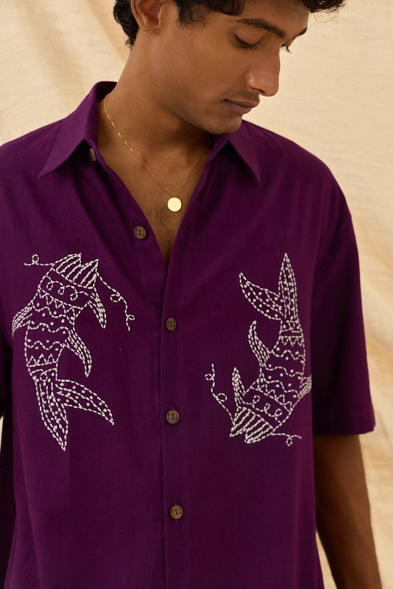 Morni Handloom Boxy Fit Shirt cotton Buy Morni Handloom Boxy Fit Shirt from C&W | Shirts And T-Shirts for Men by Jodi Men for men in Singapore