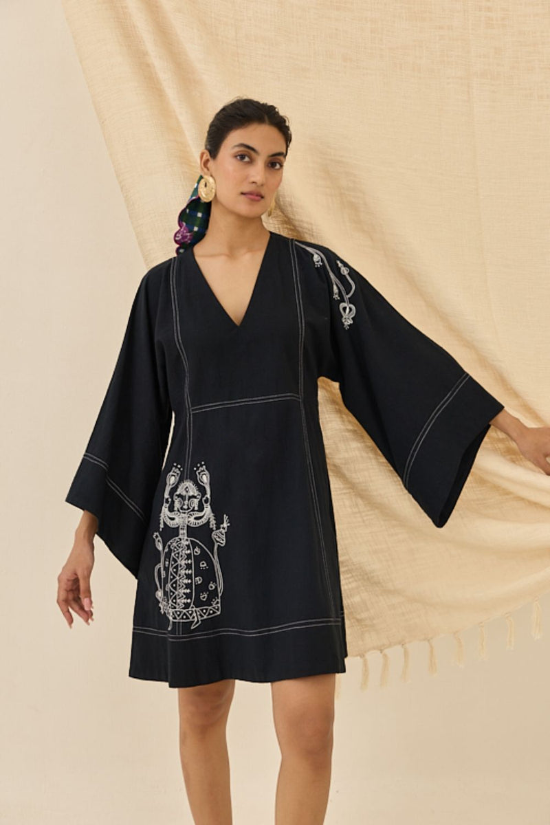 Jugnu Handloom Shift Dress cotton by JodiLife for women in Singapore