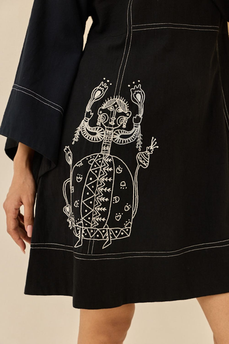 Jugnu Handloom Shift Dress cotton by JodiLife for women in Singapore