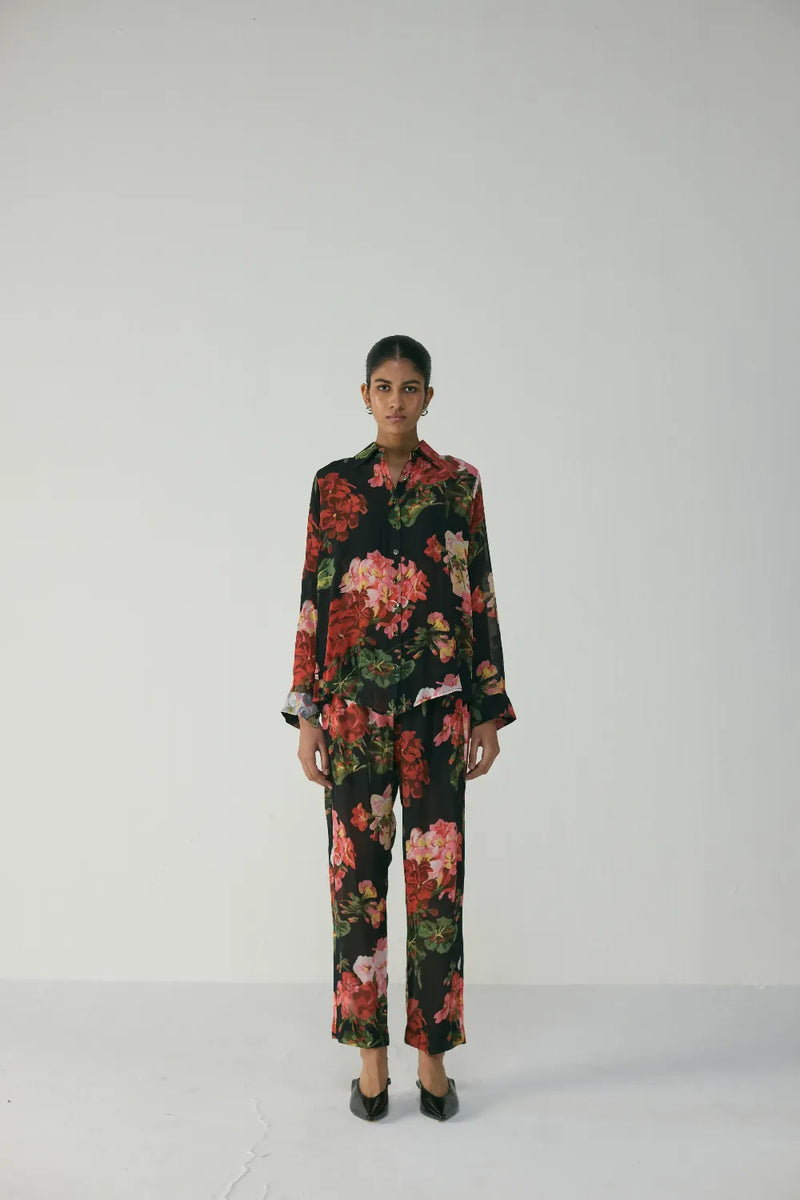 BLOODY MARY CO-ORD SET by Yam in black color for women in Singapore