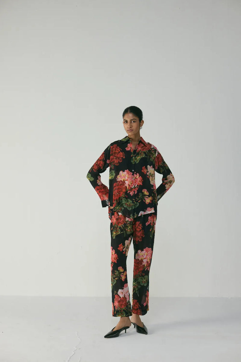 BLOODY MARY CO-ORD SET by Yam in black color for women in Singapore