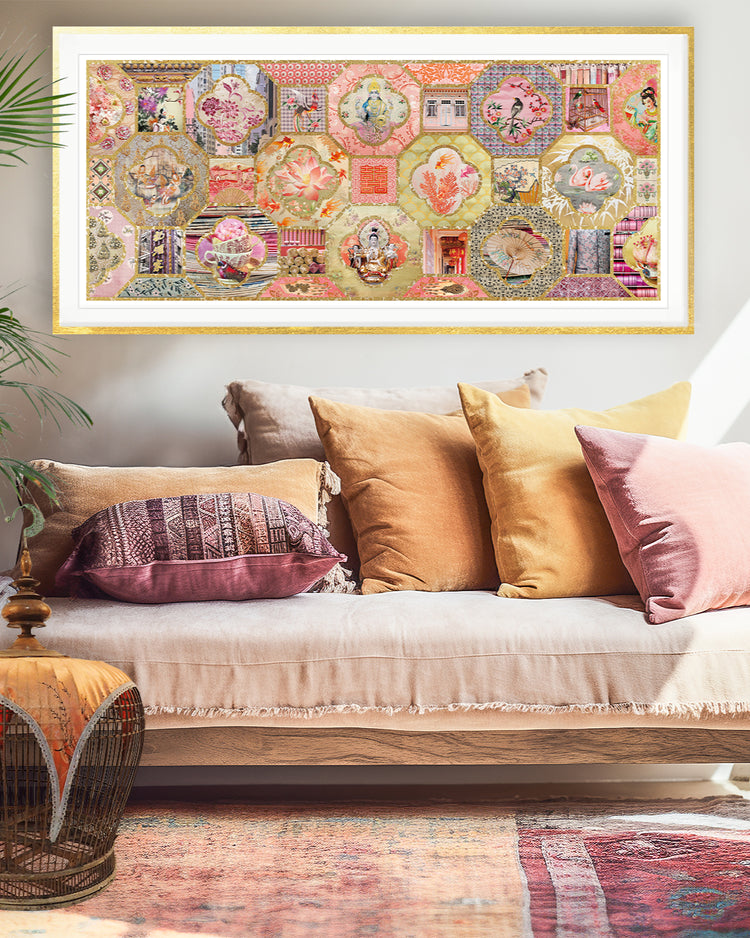 Chinoiserie In Gold & Blush Pinks