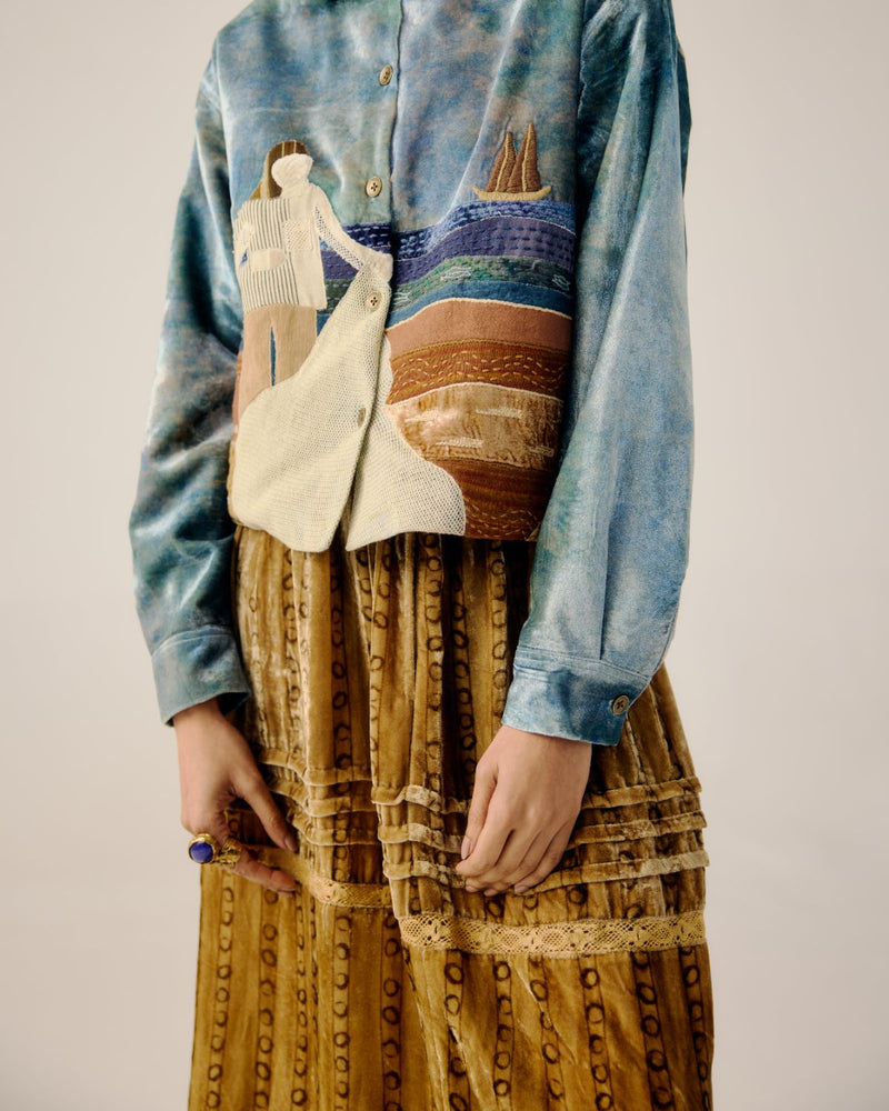 BOXY JACKET-Sea Shore Appl by CORD for women in Singapore