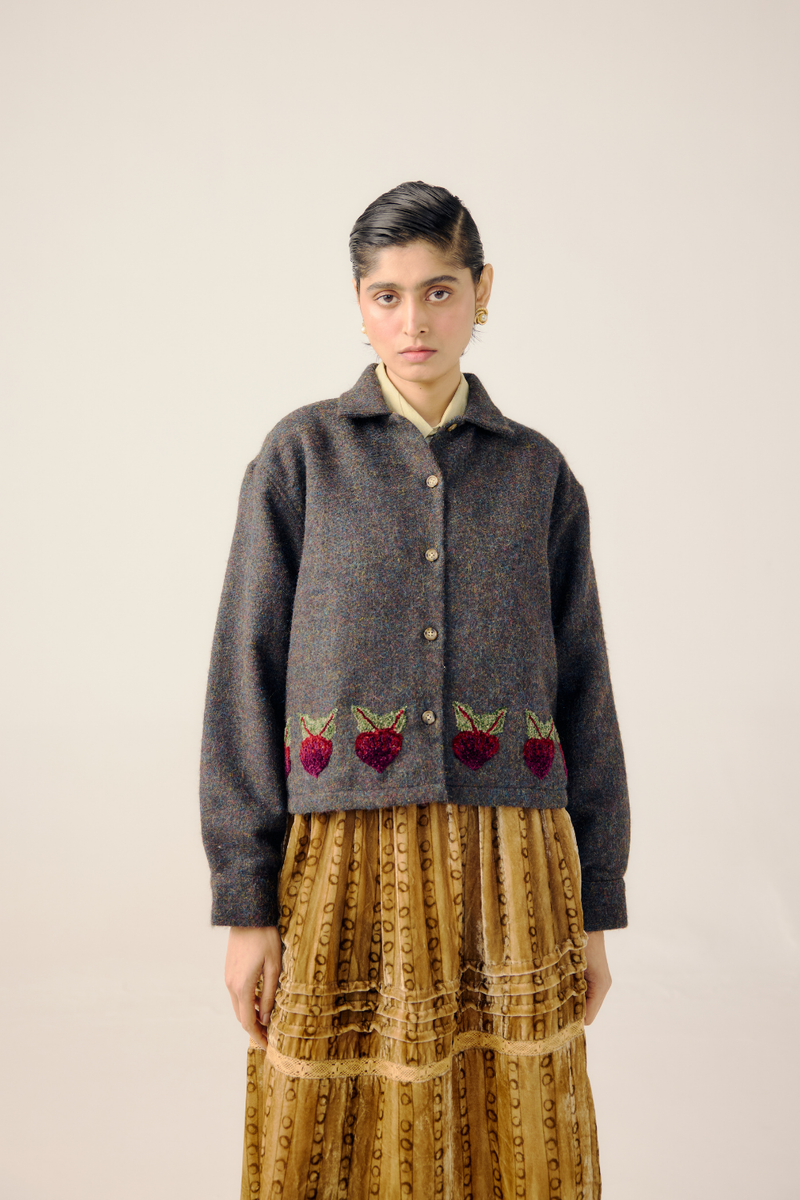 BOXY JACKET-Turnip Emb. by CORD for women in Singapore