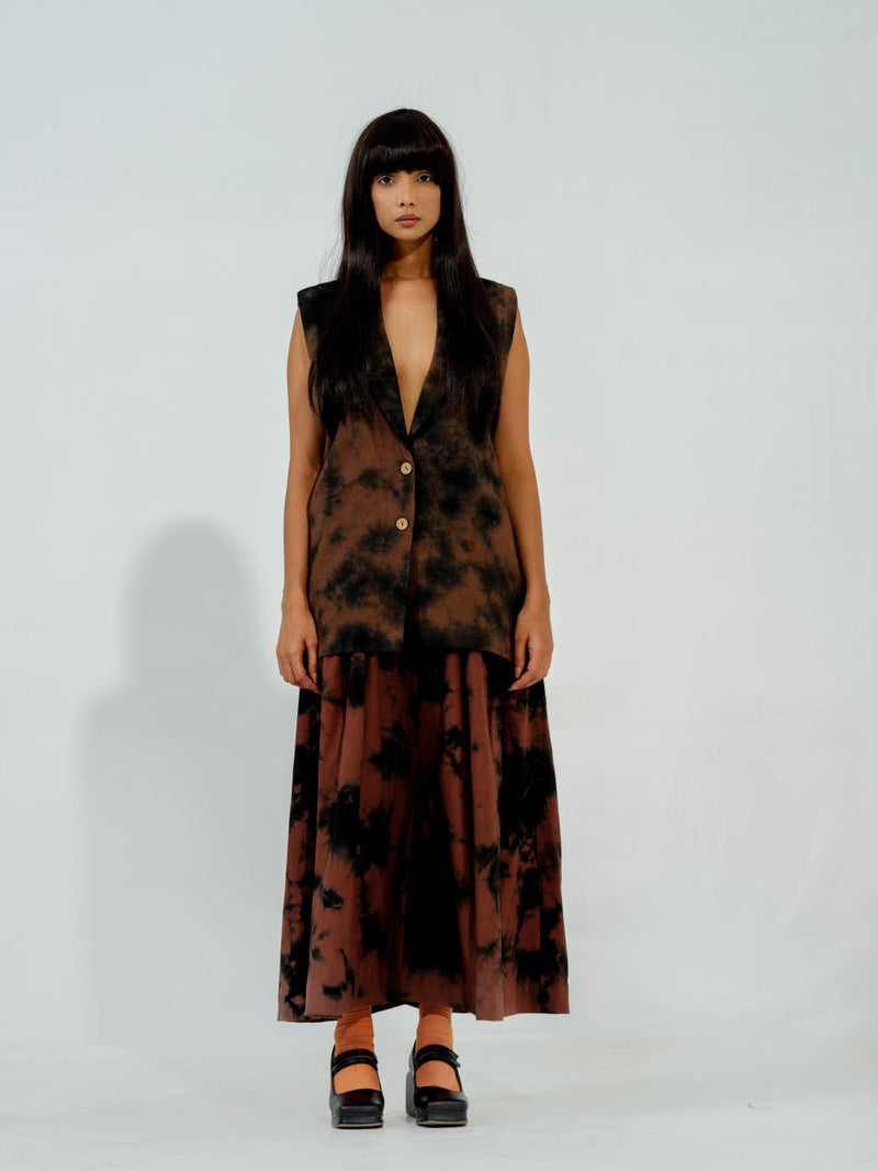 Bamboo Jacket cotton matty jackets and overlays by Stoique in brown for women in Singapore