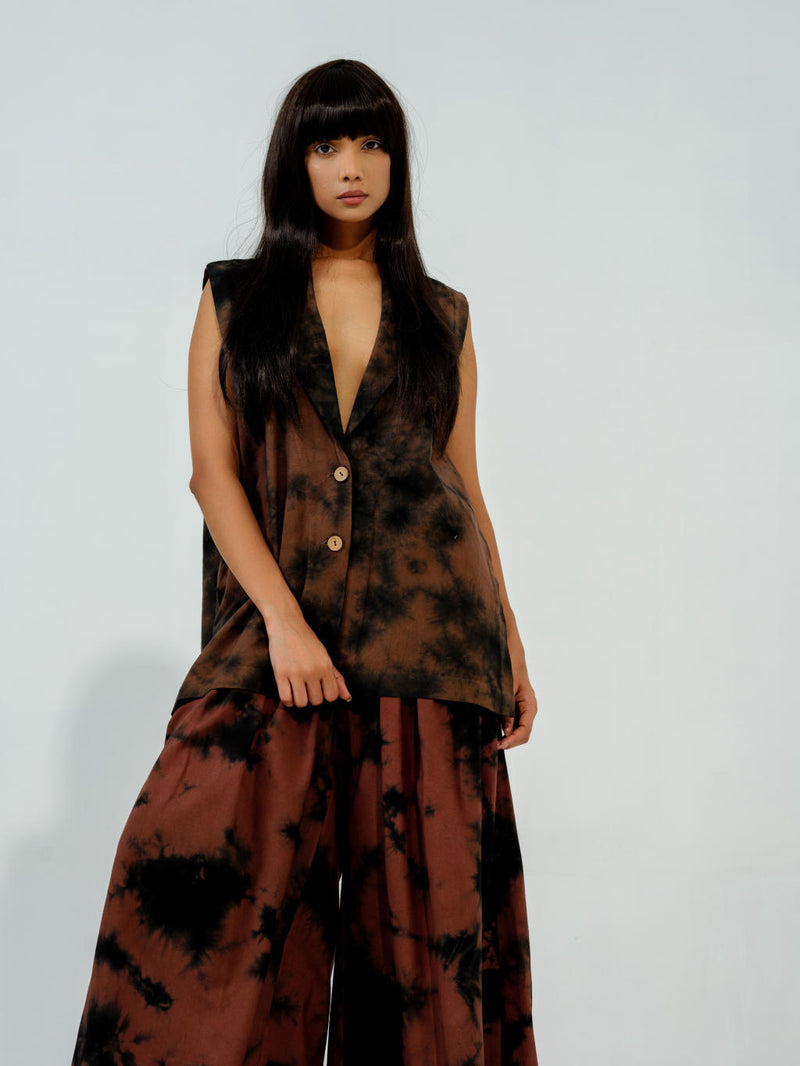 Bamboo Jacket cotton matty jackets and overlays by Stoique in brown for women in Singapore