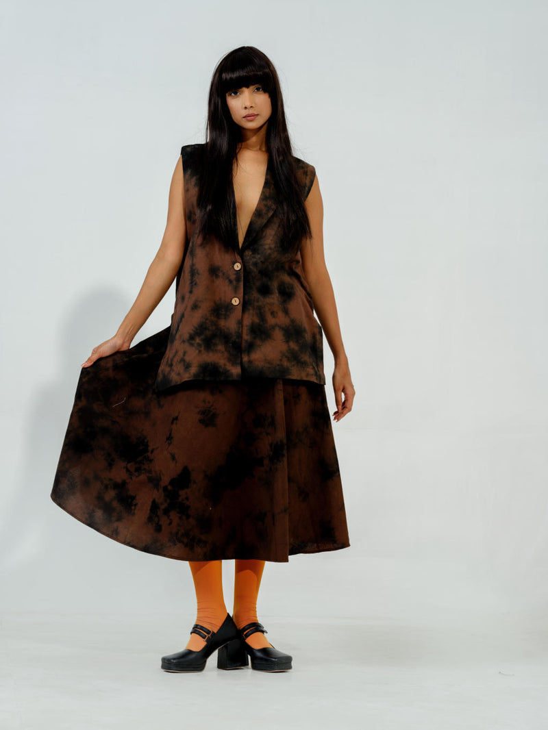 Bamboo Jacket cotton matty jackets and overlays by Stoique in brown for women in Singapore