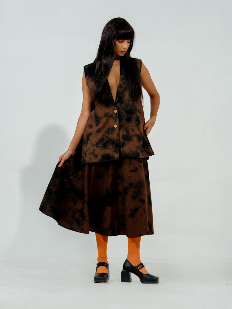 Bamboo Jacket cotton matty jackets and overlays by Stoique in brown for women in Singapore