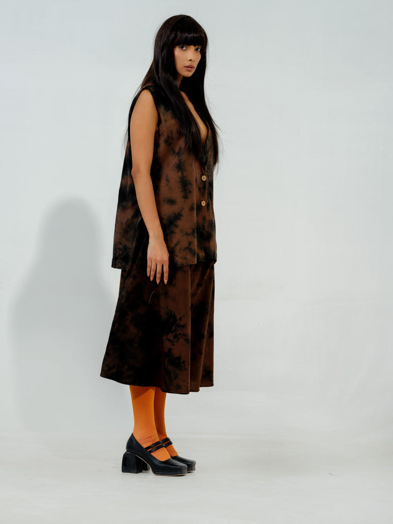 Bamboo Jacket cotton matty jackets and overlays by Stoique in brown for women in Singapore