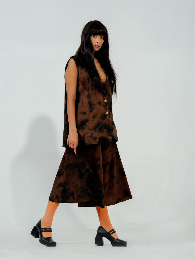 Bamboo Jacket cotton matty jackets and overlays by Stoique in brown for women in Singapore