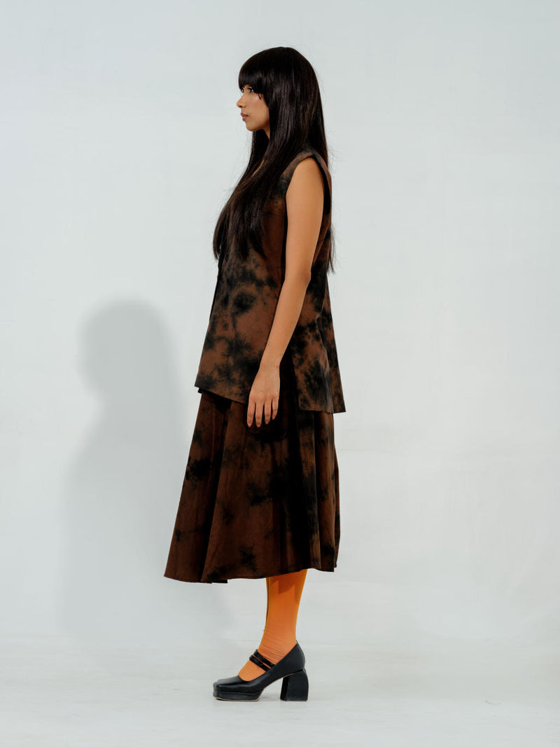Bamboo Jacket cotton matty jackets and overlays by Stoique in brown for women in Singapore