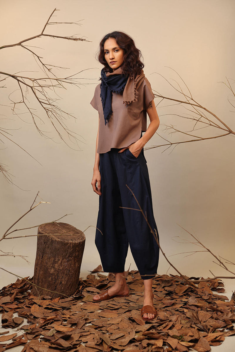 Beige CB Sevi Top 100% cotton by Mati in beige color for women in Singapore