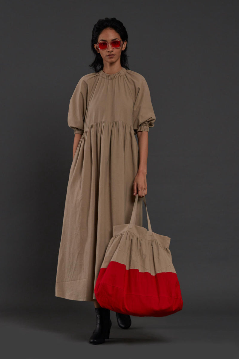 Beige Raglan Dress - Size M