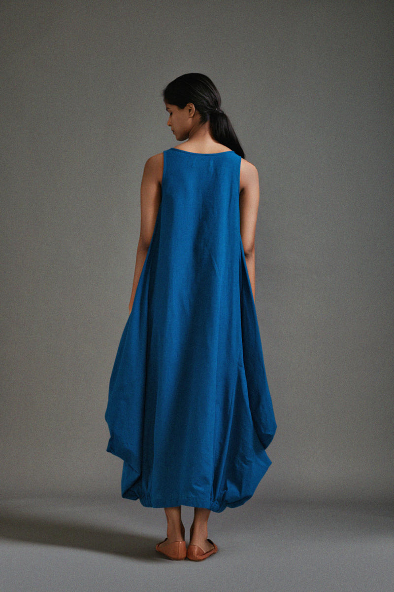 Blue New Vari Aakar cotton by Mati in blue color for women in Singapore