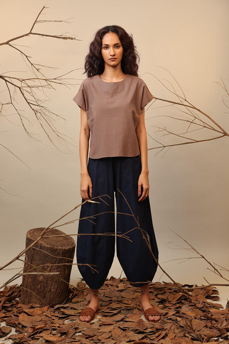 Blue Suga Pants 100% cotton by Mati in blue color for women in Singapore