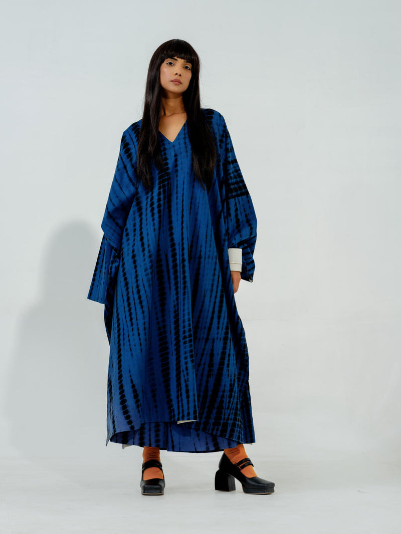 Blue Truffle Dress cotton matty dresses by Stoique in blue for women in Singapore