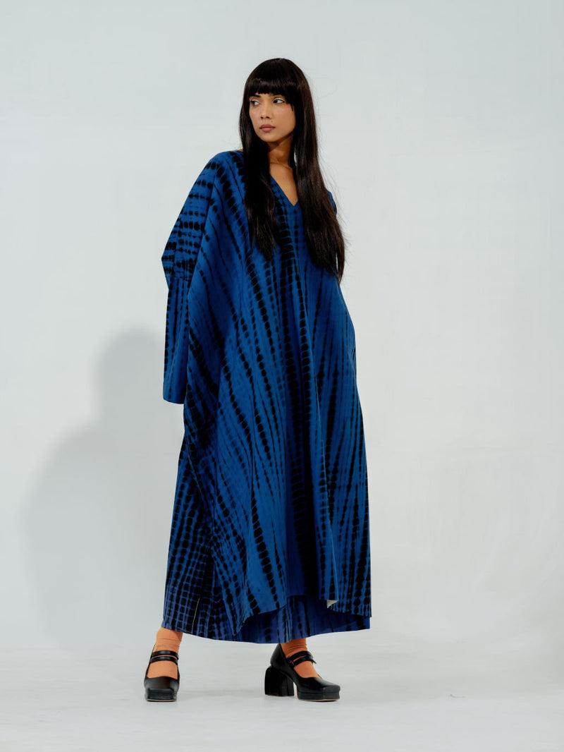 Blue Truffle Dress cotton matty dresses by Stoique in blue for women in Singapore