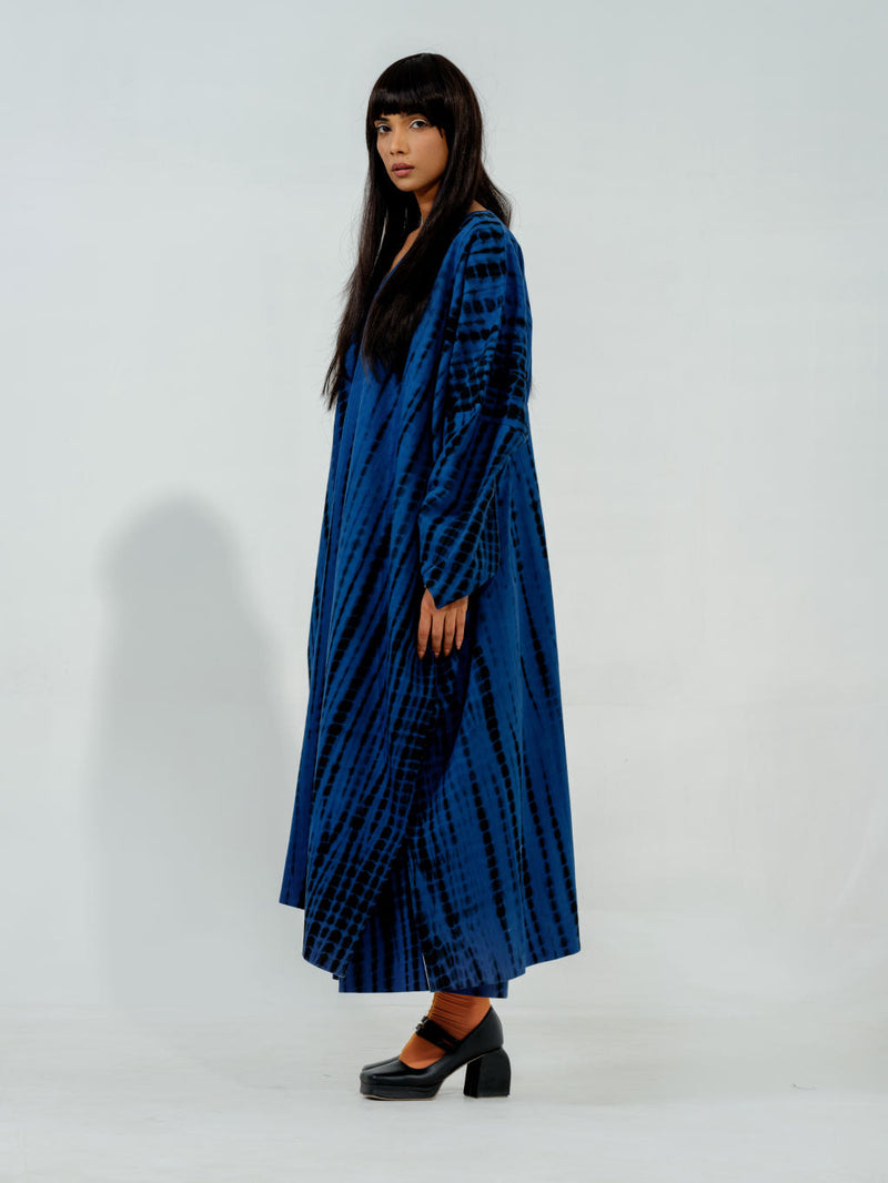 Blue Truffle Dress cotton matty dresses by Stoique in blue for women in Singapore
