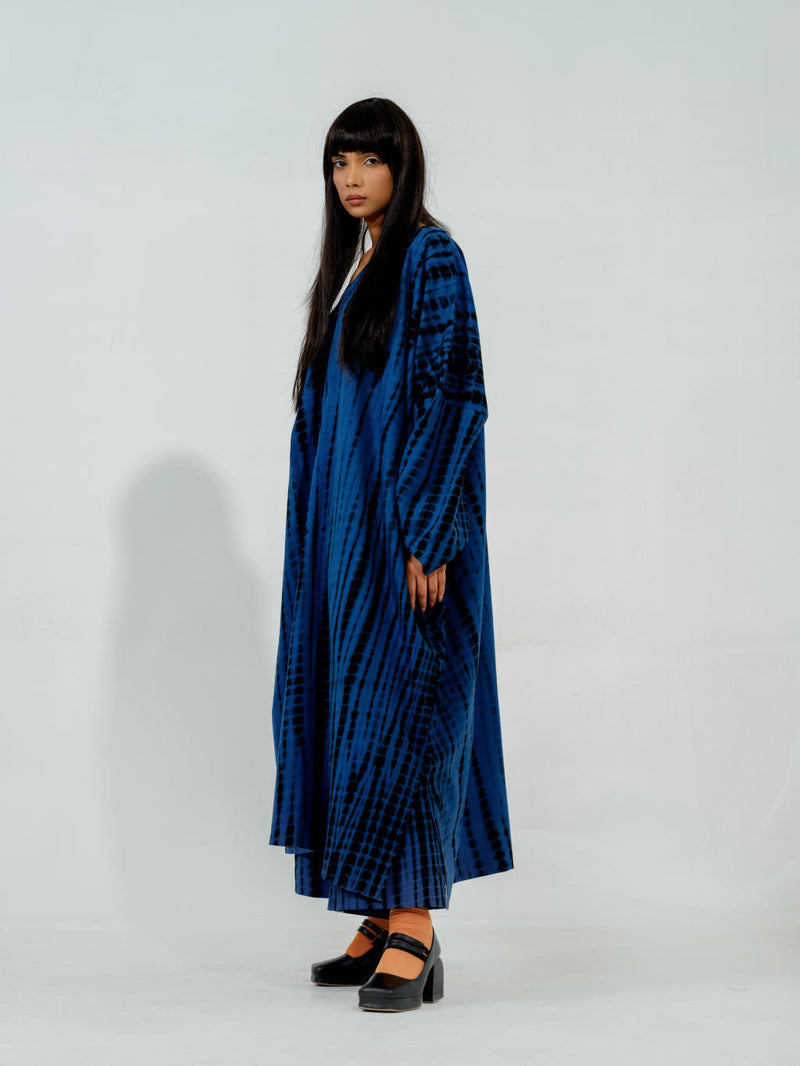 Blue Truffle Dress cotton matty dresses by Stoique in blue for women in Singapore