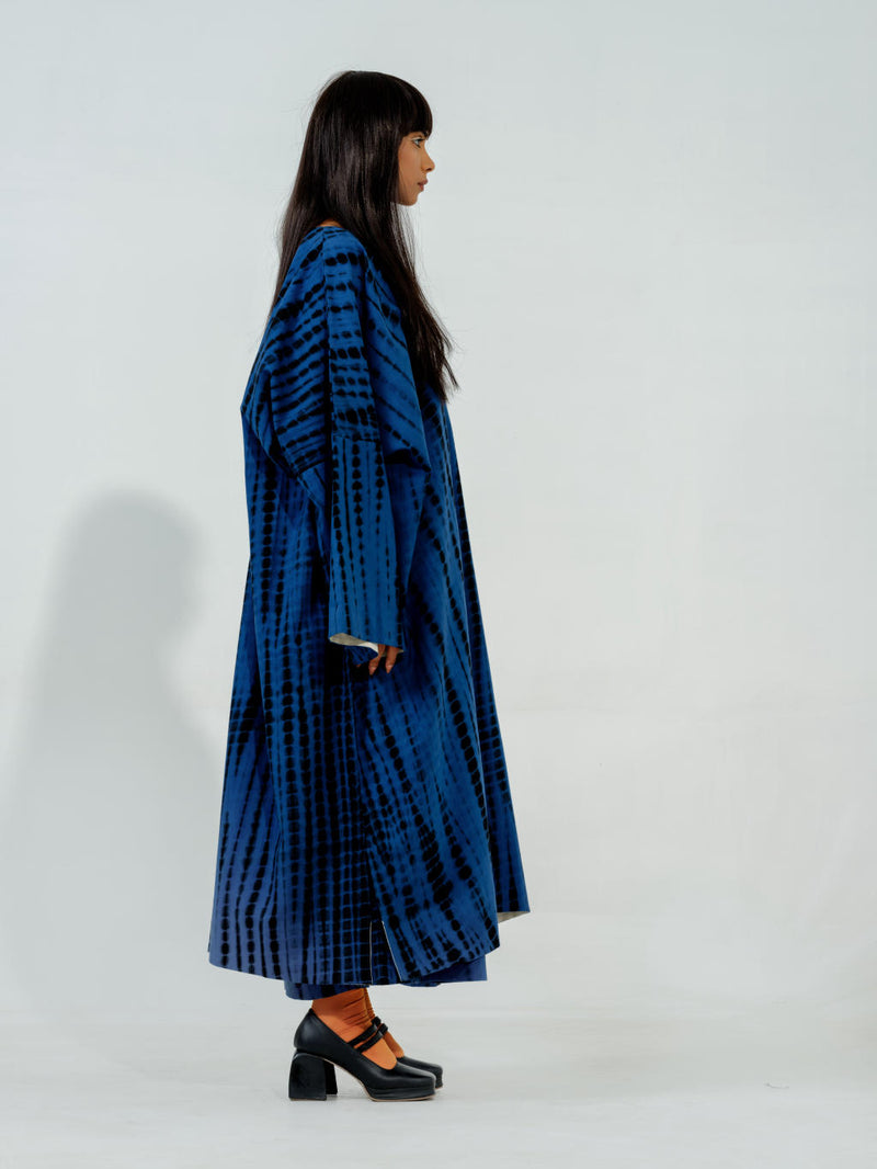 Blue Truffle Dress cotton matty dresses by Stoique in blue for women in Singapore