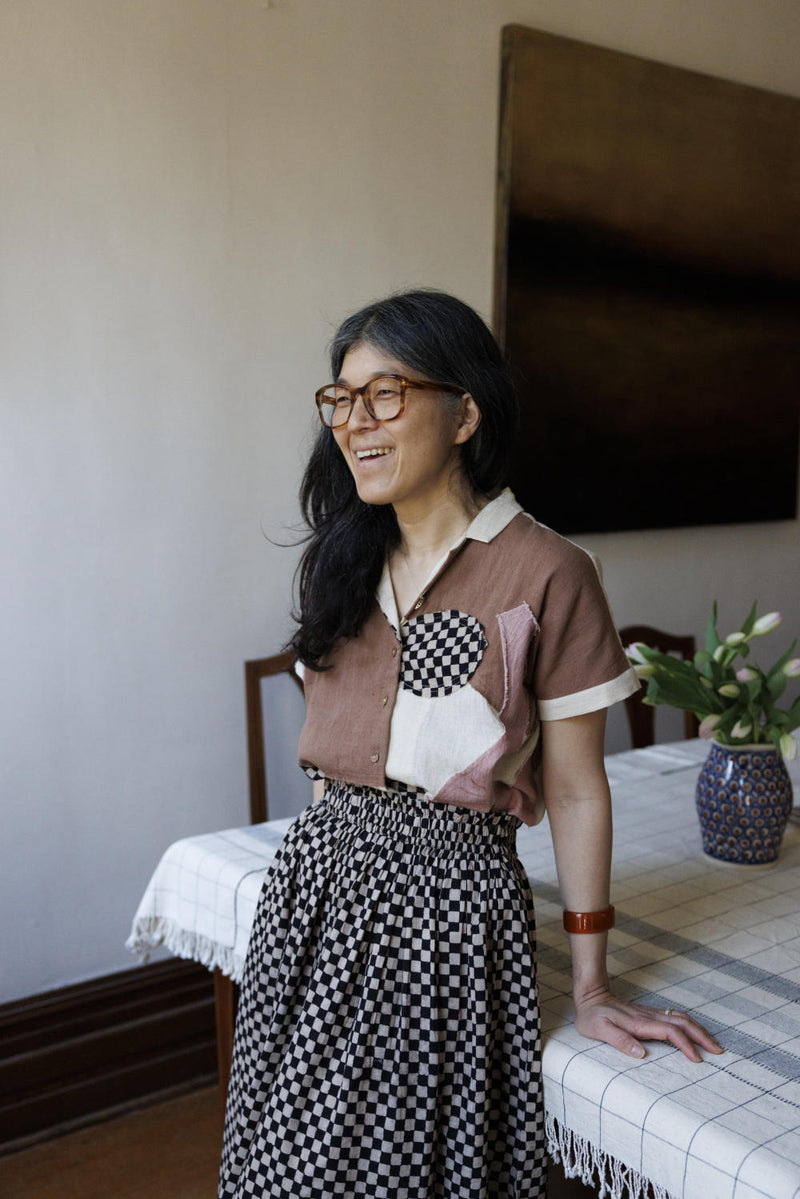 Boro-boro Shirt-MultiColor 100% cotton by World of Crow in multi color for women in Singapore