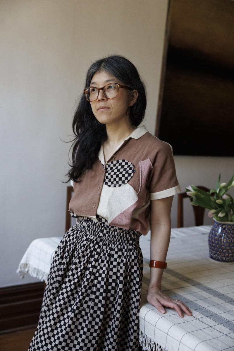 Boro-boro Shirt-MultiColor 100% cotton by World of Crow in multi color for women in Singapore