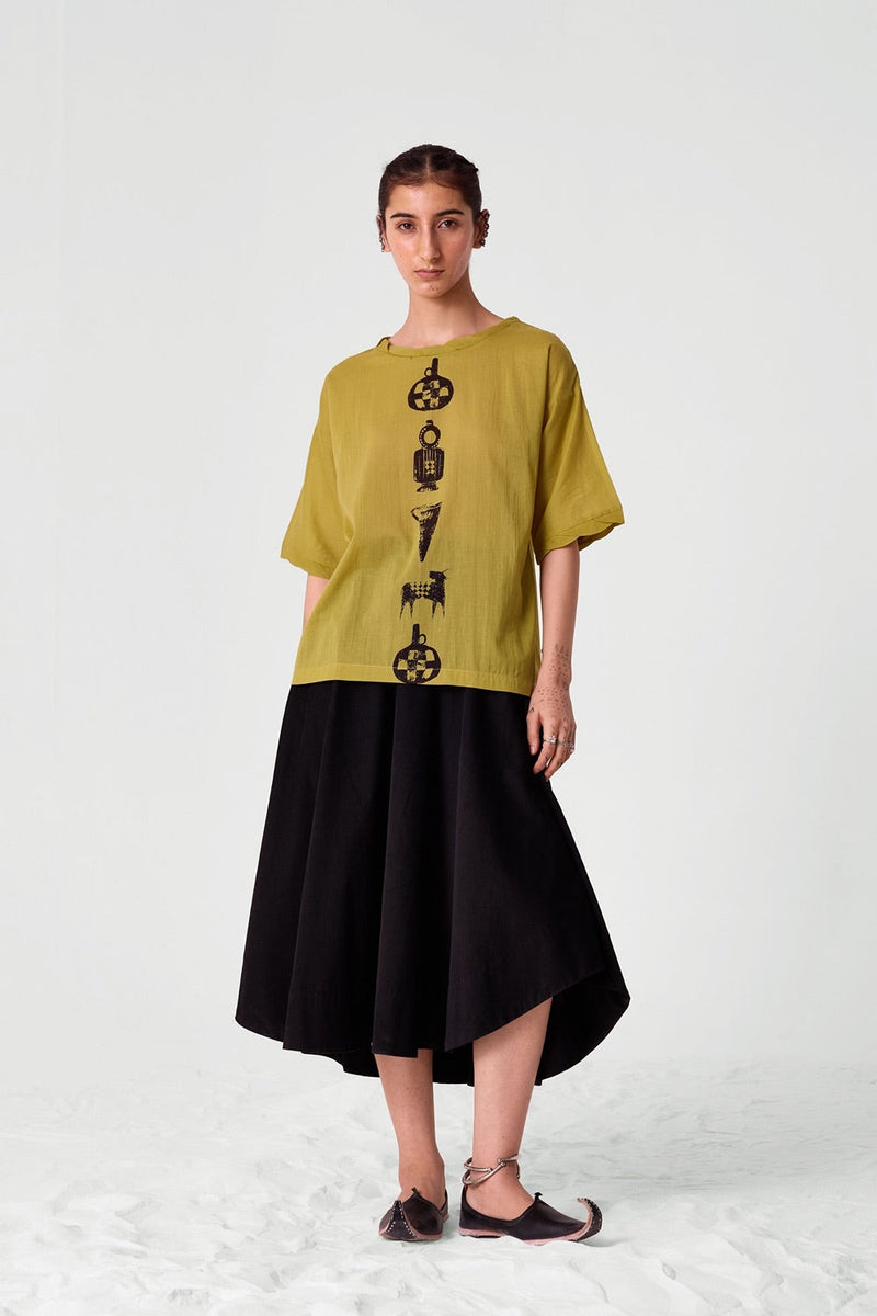 Box Tee - Yellow