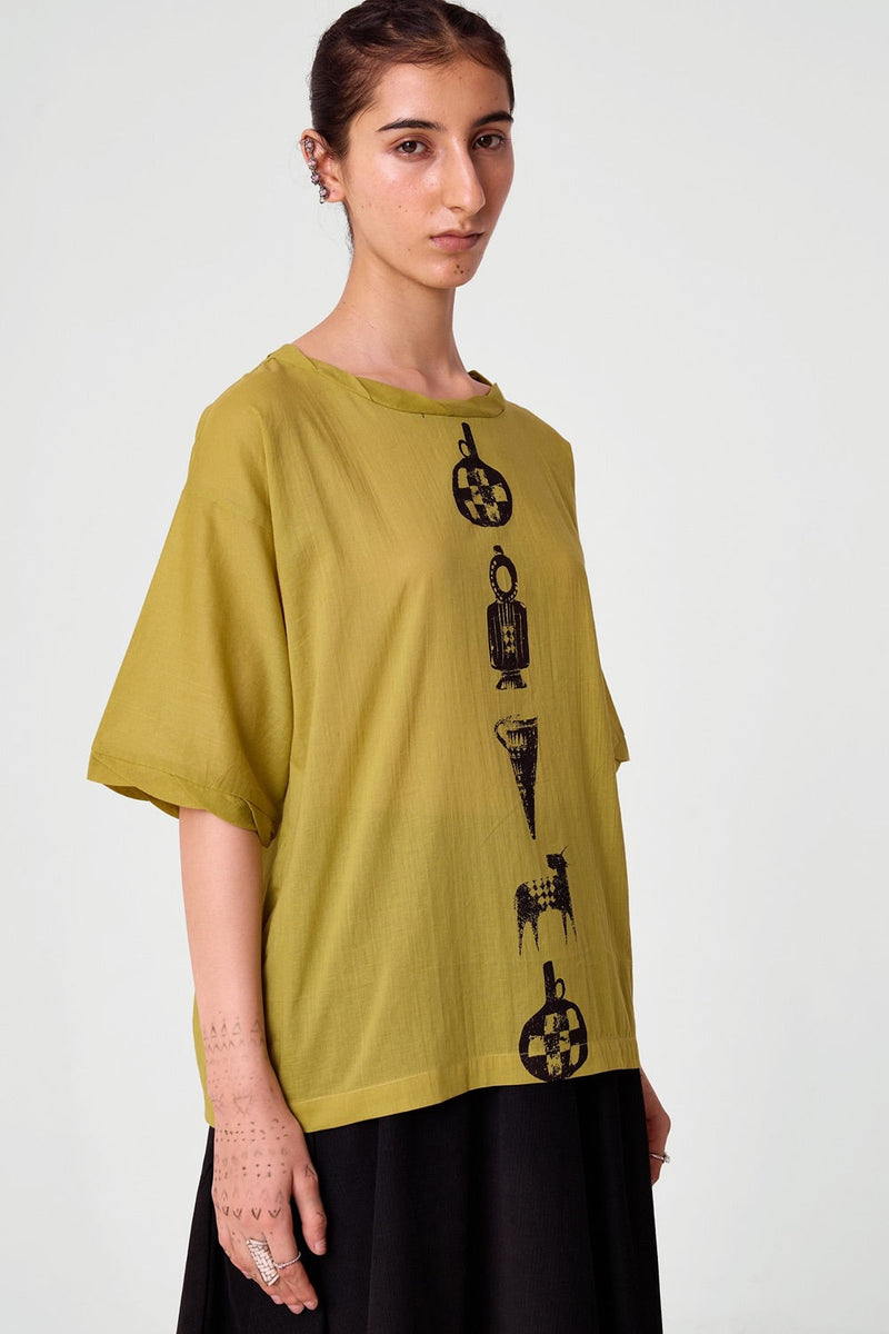 Box Tee - Yellow