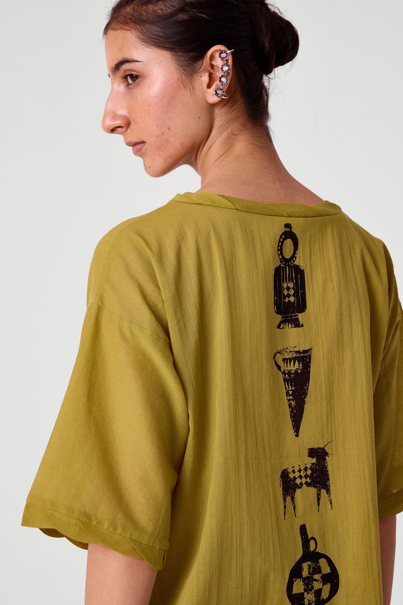 Box Tee - Yellow