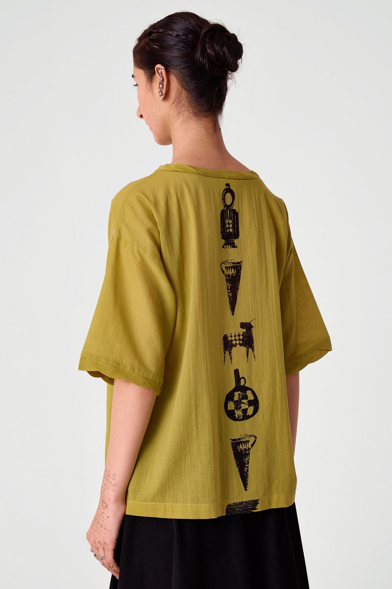 Box Tee - Yellow