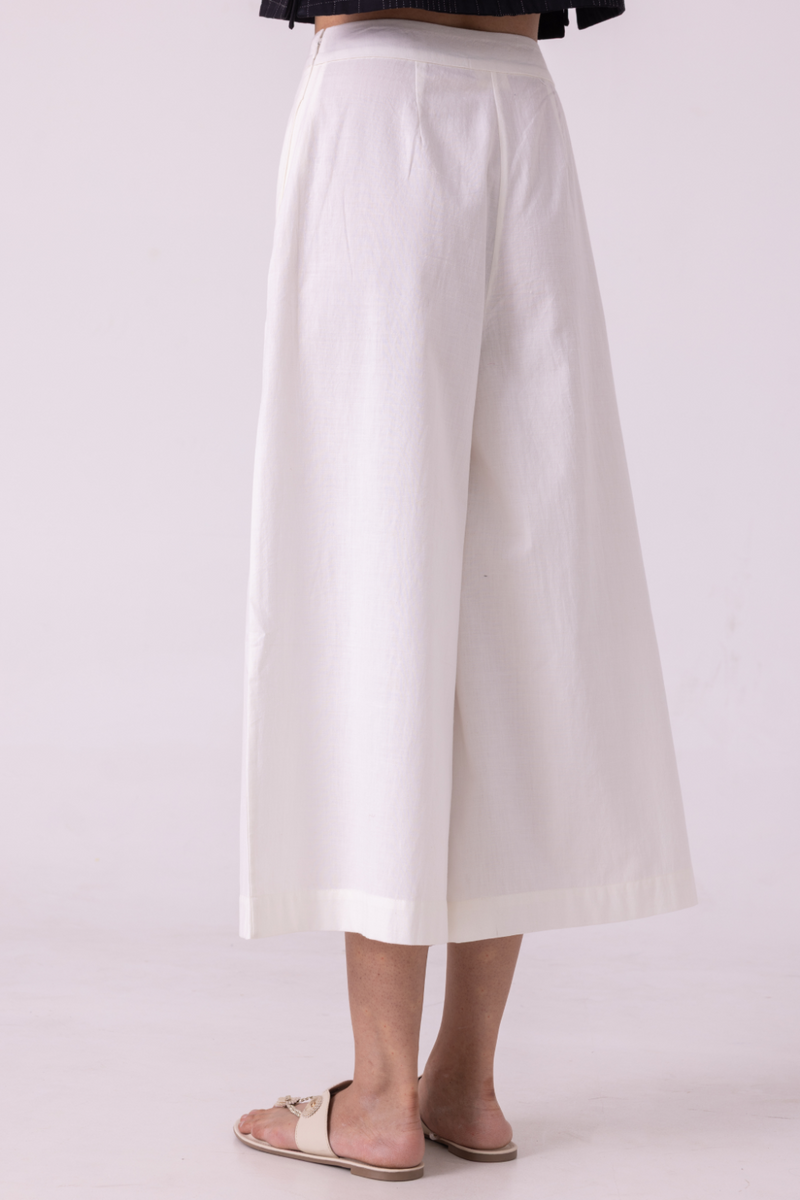 Brad Off White Handwoven Pants cotton by The Summer House for women in Singapore