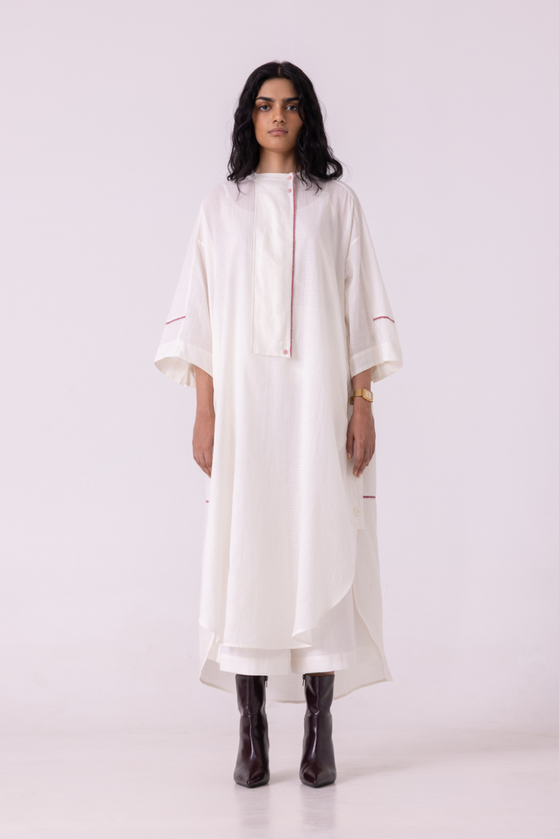 Brad Off White Handwoven Pants cotton by The Summer House for women in Singapore