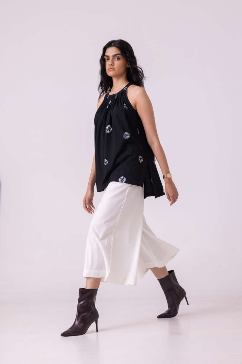 Brad Off White Handwoven Pants cotton by The Summer House for women in Singapore
