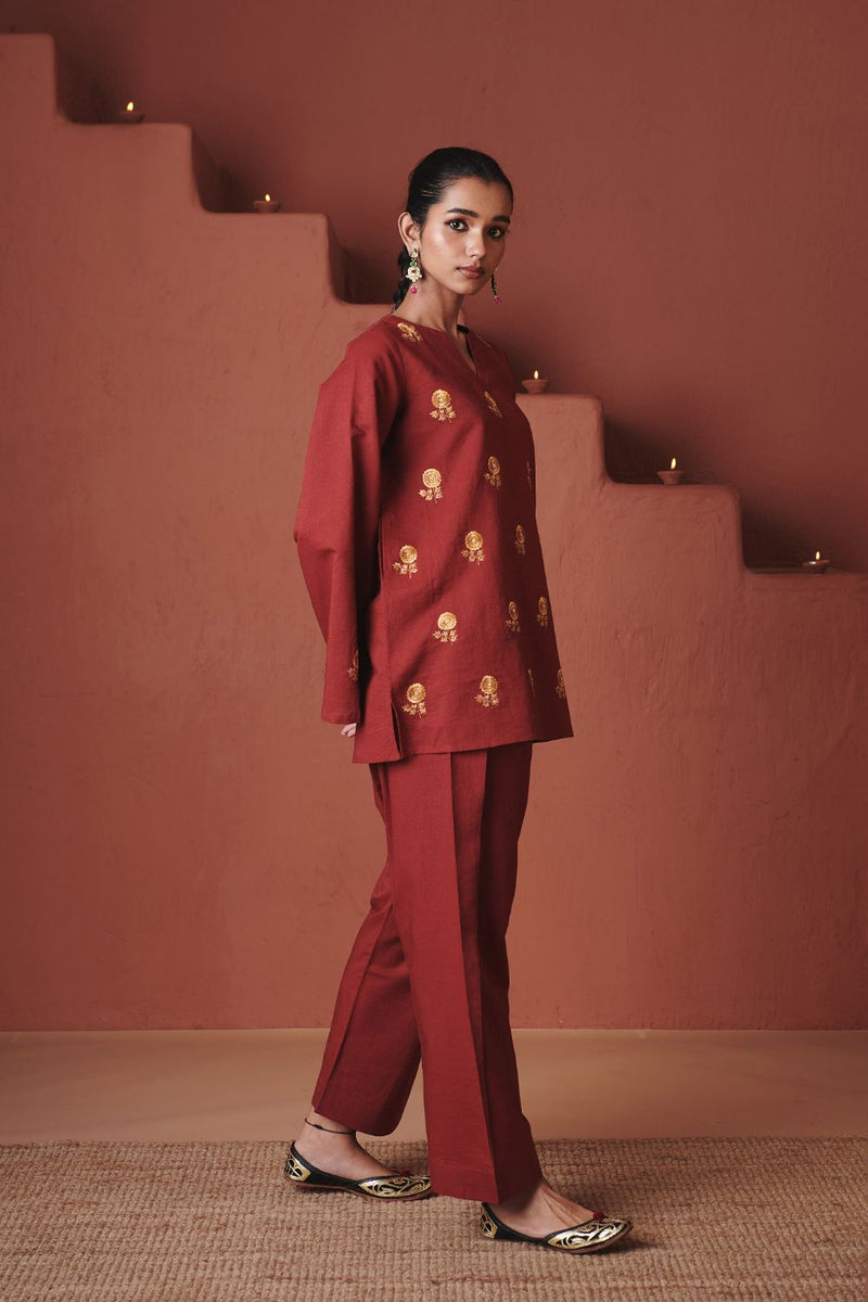 Brick Co Linen Farsi Kurta Set