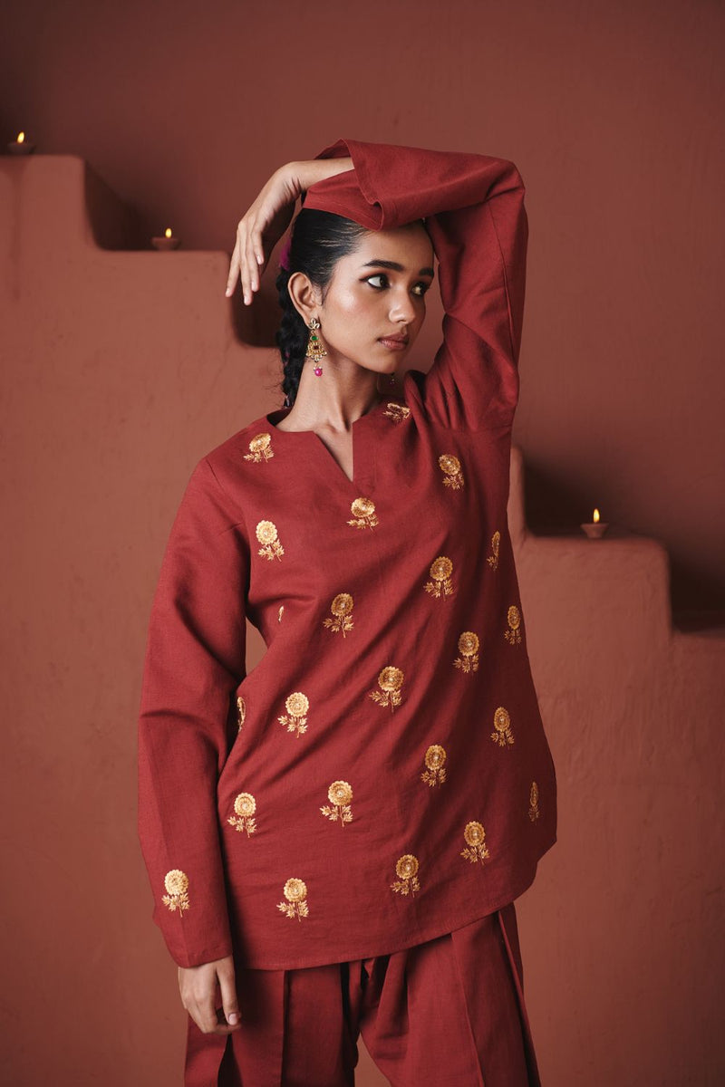 Brick Co Linen Farsi Kurta Set