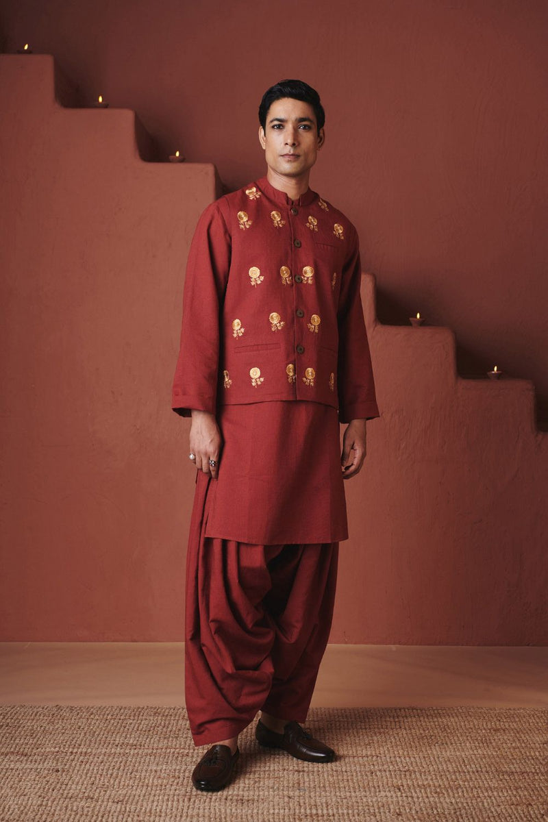 Brick Co Linen Men's Nehru Jacket