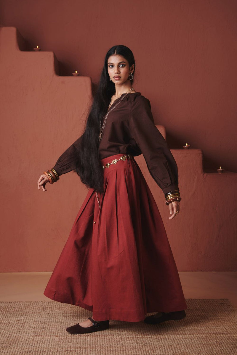 Brick Co Linen Multi Pleated Pants