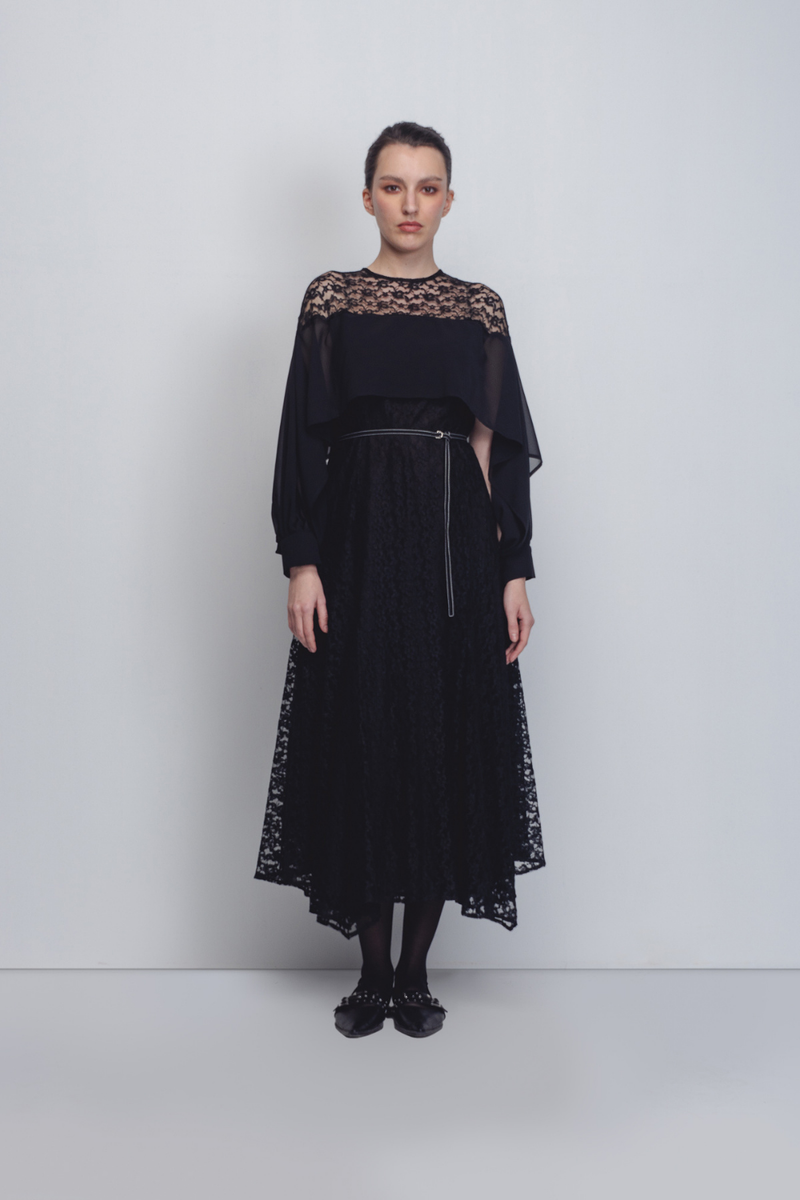 Cath Dress - Black Buy Cath Dress - Black from C&W | Dresses for Women by Leh Studios in black color for women in Singapore