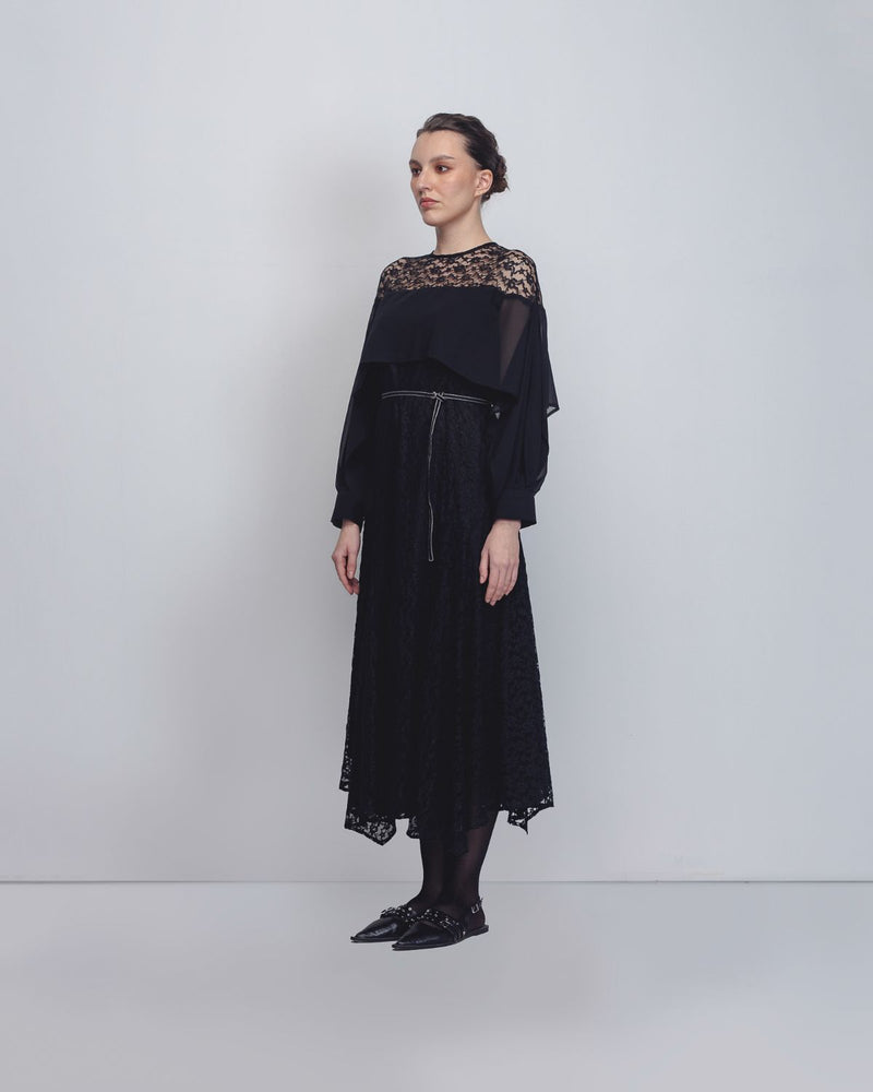 Cath Dress - Black Buy Cath Dress - Black from C&W | Dresses for Women by Leh Studios in black color for women in Singapore