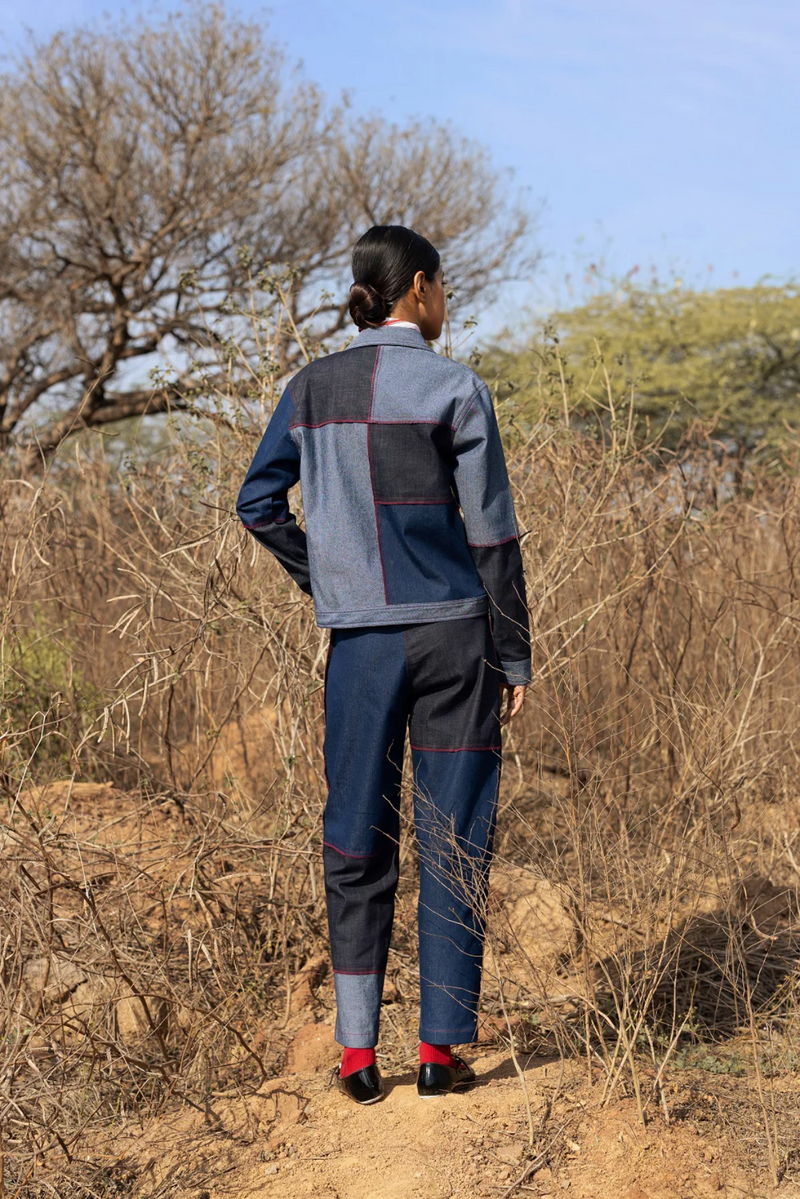 Cheryl Patch Jacket mul by Doodlage in multi color for women in Singapore