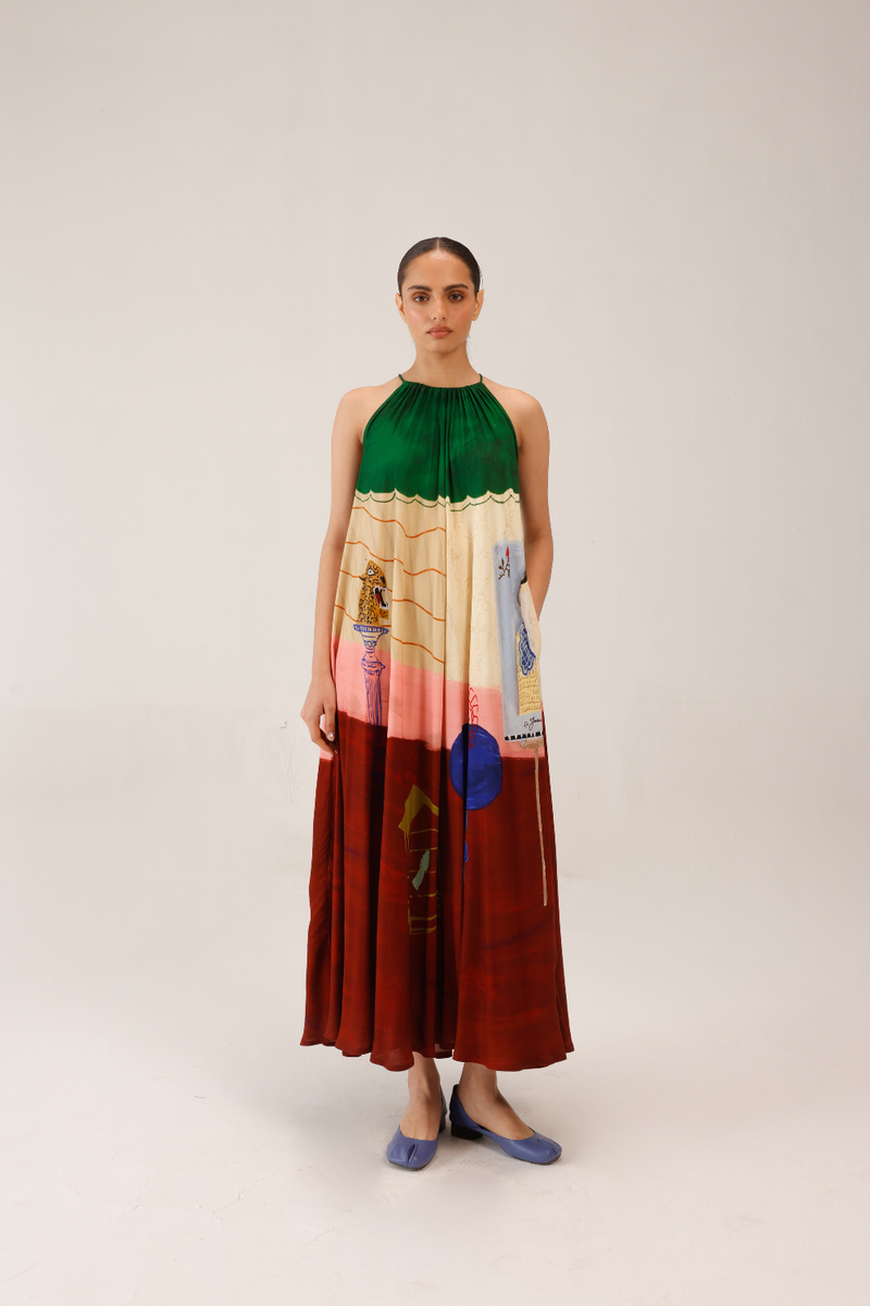 CIRCLE LONG DRESS - LOFT by CORD for women in Singapore
